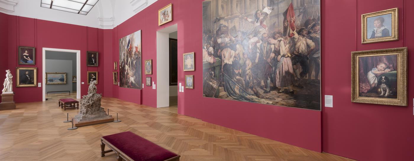 Jardin intérieur et verrière du Petit Palais à Paris, musée de la Ville de Paris